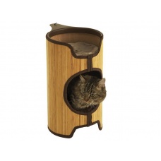 Rosewood Домик бамбуковый с лежаком  для кошки "Tower"